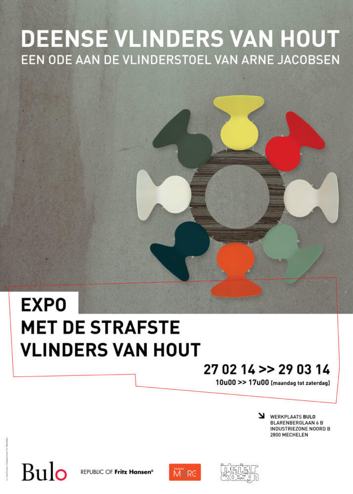 Deense Vlinders van hout poster (BE) 2014 Hanne Keirse